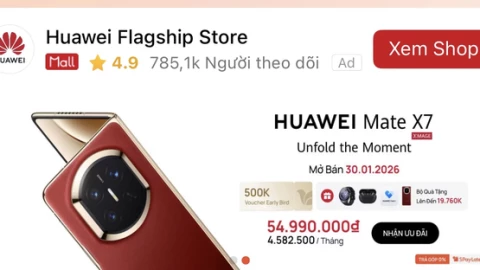 Huawei Mate X7 chính hãng chốt giá 54,99 triệu đồng tại Việt Nam: Định vị siêu cao cấp, dùng EMUI thay vì HarmonyOS