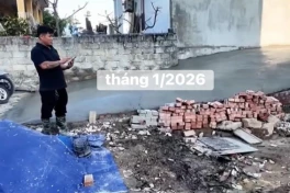 Tình hình ngôi nhà “xây nhầm” của ông Hữu Hải Phòng sắp xong, độn đường ngõ cao đến... 2m?