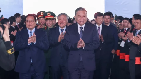 Tổng Bí thư, Thủ tướng Chính phủ dự lễ khởi công nhà máy chế tạo chip bán dẫn đầu tiên tại Việt Nam