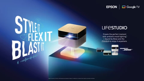 Thị trường Việt Nam vừa xuất hiện mẫu máy chiếu nhỏ gọn, tích hợp cả đèn bàn, Google TV cùng loa âm thanh Bose