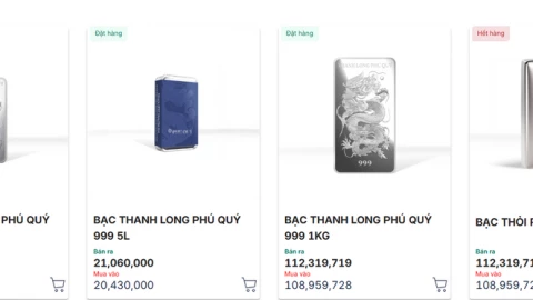 Giá bạc Phú Quý hôm nay 26/1/2026