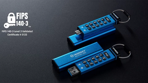 Kingston có ổ USB thứ ba đạt chứng nhận bảo mật NIST FIPS 140-3 cấp độ 3