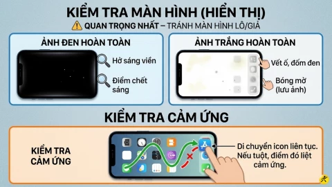 7 bước kiểm tra iPhone cũ trước khi mua nhanh, chuẩn