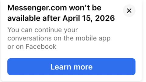 Cú sốc sáng Mùng 1 Tết: Meta chính thức "khai tử" Messenger.com, chấm dứt kỷ nguyên nhắn tin độc lập trên máy tính
