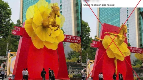 Đà Nẵng: Đăng ảnh linh vật Ngựa bị AI "mặc váy", người đàn ông bị phạt 7,5 triệu đồng