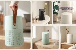 Xuất hiện mẫu máy lọc không khí độc lạ cho cá nhân tại Việt Nam: nhỏ gọn chỉ ngang chiếc đèn ngủ, có cả phụ kiện khay cắm hoa, quai xách bằng da