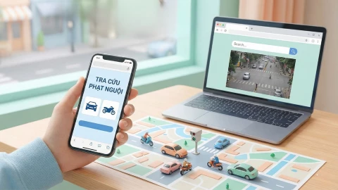 5 cách tra cứu phạt nguội xe máy, ô tô tại nhà mới nhất, cập nhật 2026