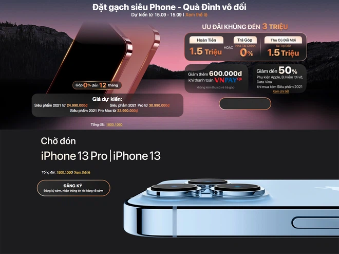 Một nhà bán lẻ Việt Nam bị Apple phạt vì lách luật nhận đặt cọc iPhone 13