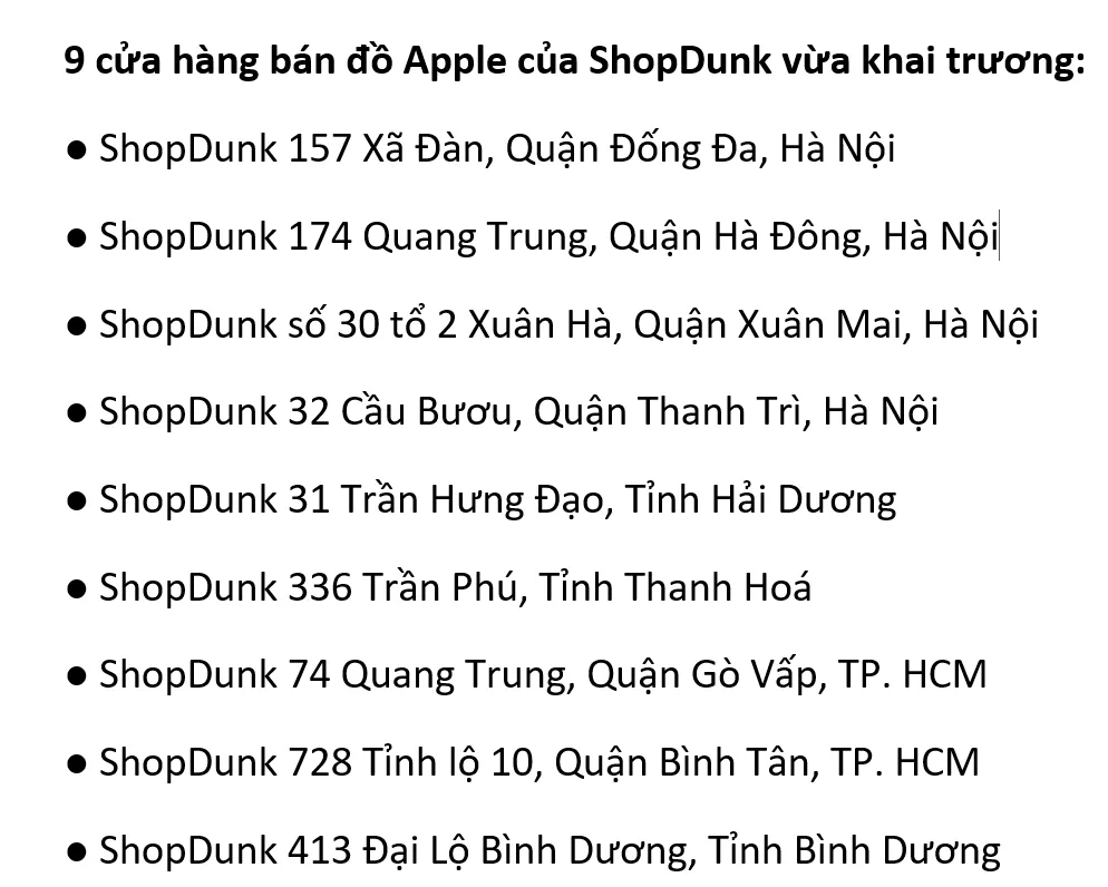 ShopDunk chạm mốc 50 cửa hàng bán đồ Apple trên toàn quốc