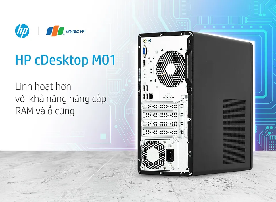 HP M01: Máy tính để bàn cho doanh nghiệp với hiệu năng cao và bền bỉ