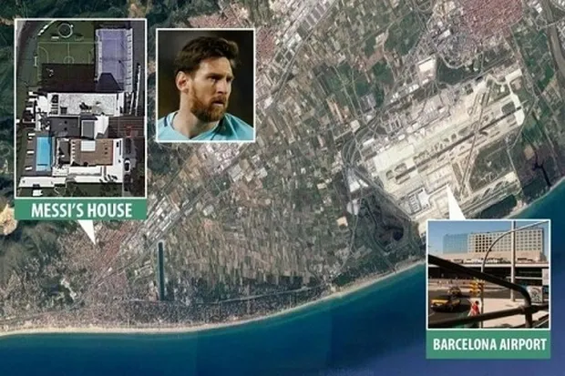 Vì sao tư gia Messi là khu vực không chiếc máy bay nào dám bay qua?