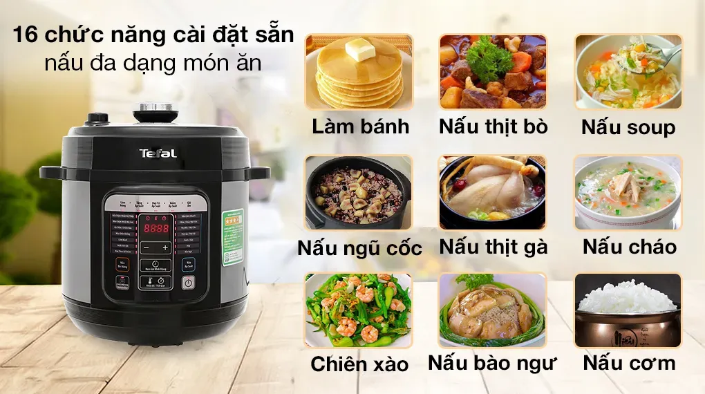 Nồi áp suất điện đa năng Tefal 6 lít giảm nửa giá, còn 1.5 triệu đồng