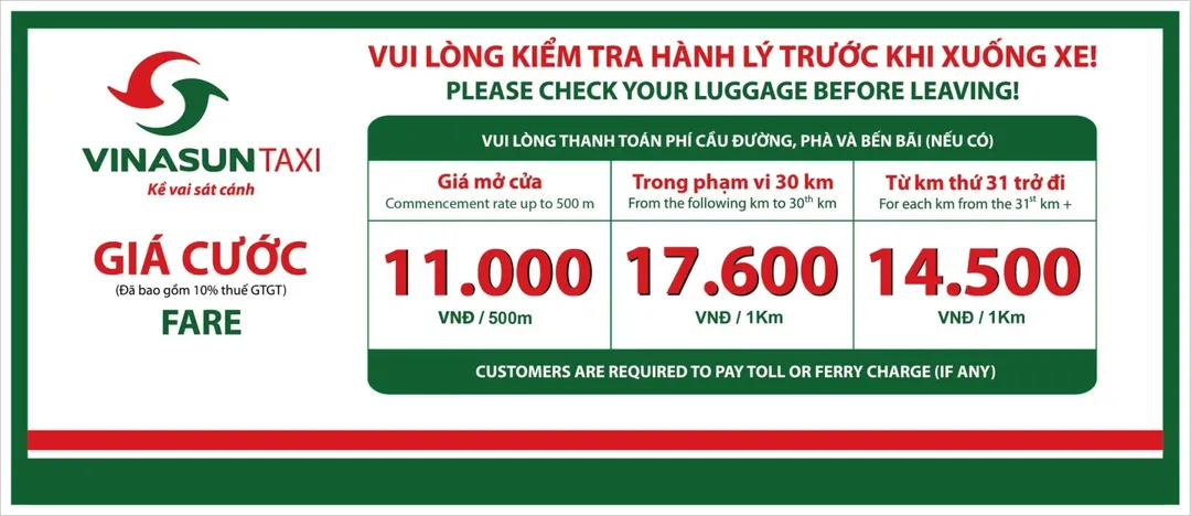 Giá cước taxi Xanh Vinfast: giá mở cửa đắt hơn Mai Linh, nhưng vẫn rẻ hơn hãng này