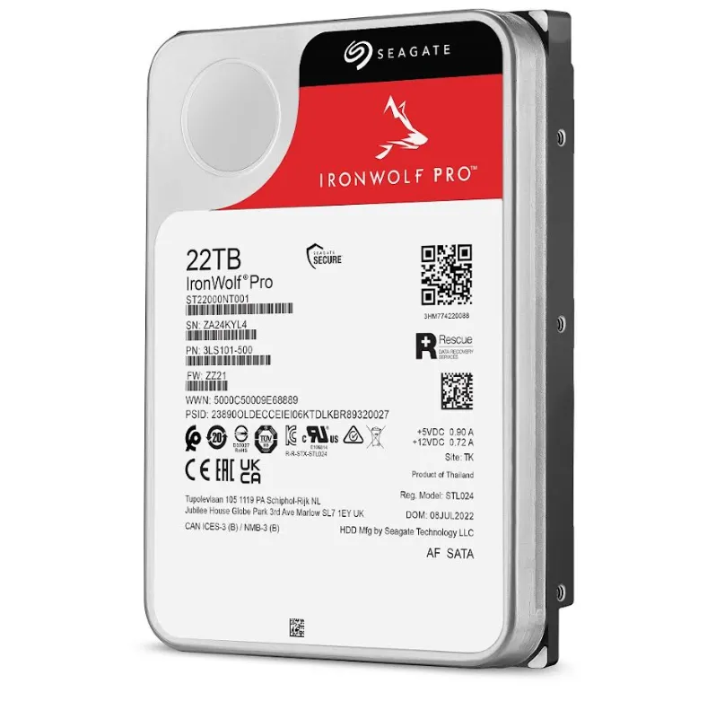 Seagate giới thiệu ổ cứng IronWolf Pro 22TB có hiệu suất và độ tin cậy cao, hướng đến công việc đa người dùng