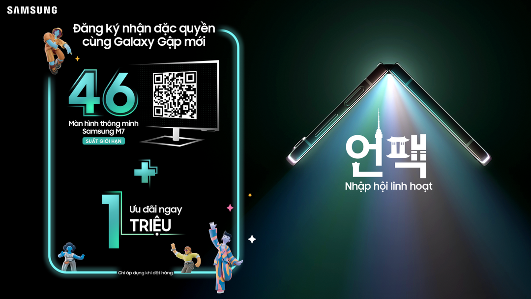 Samsung Việt Nam hé lộ “siêu ưu đãi” cho điện thoại gập thế hệ mới trước sự kiện Galaxy Unpacked