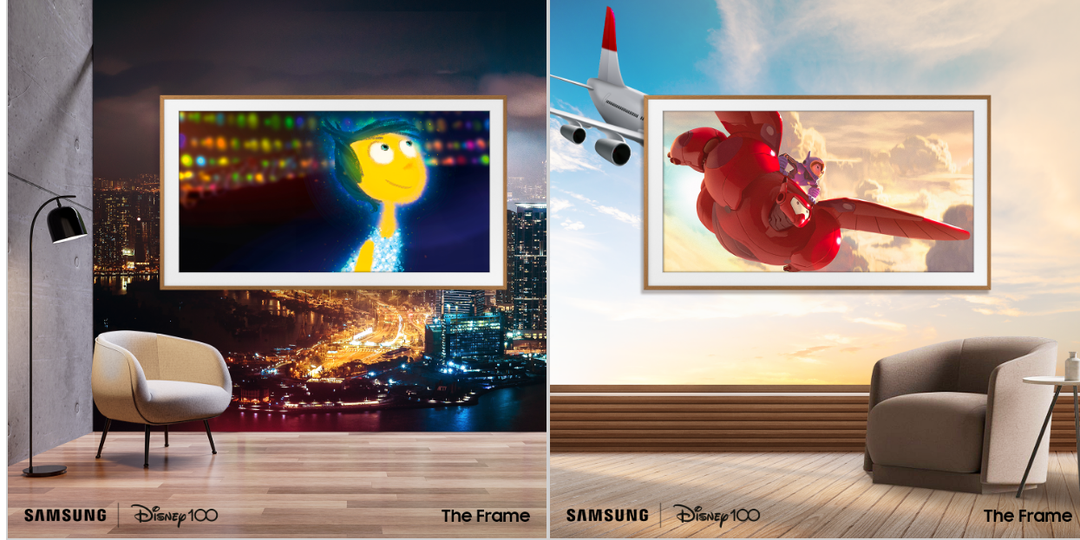 Samsung tung ra TV The Frame phiên bản kỷ niệm 100 năm thành lập Disney