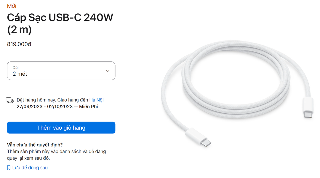Apple bán adapter chuyển từ USB-C sang Lightning với cái giá không thể tin nổi: gần 1 triệu đồng!