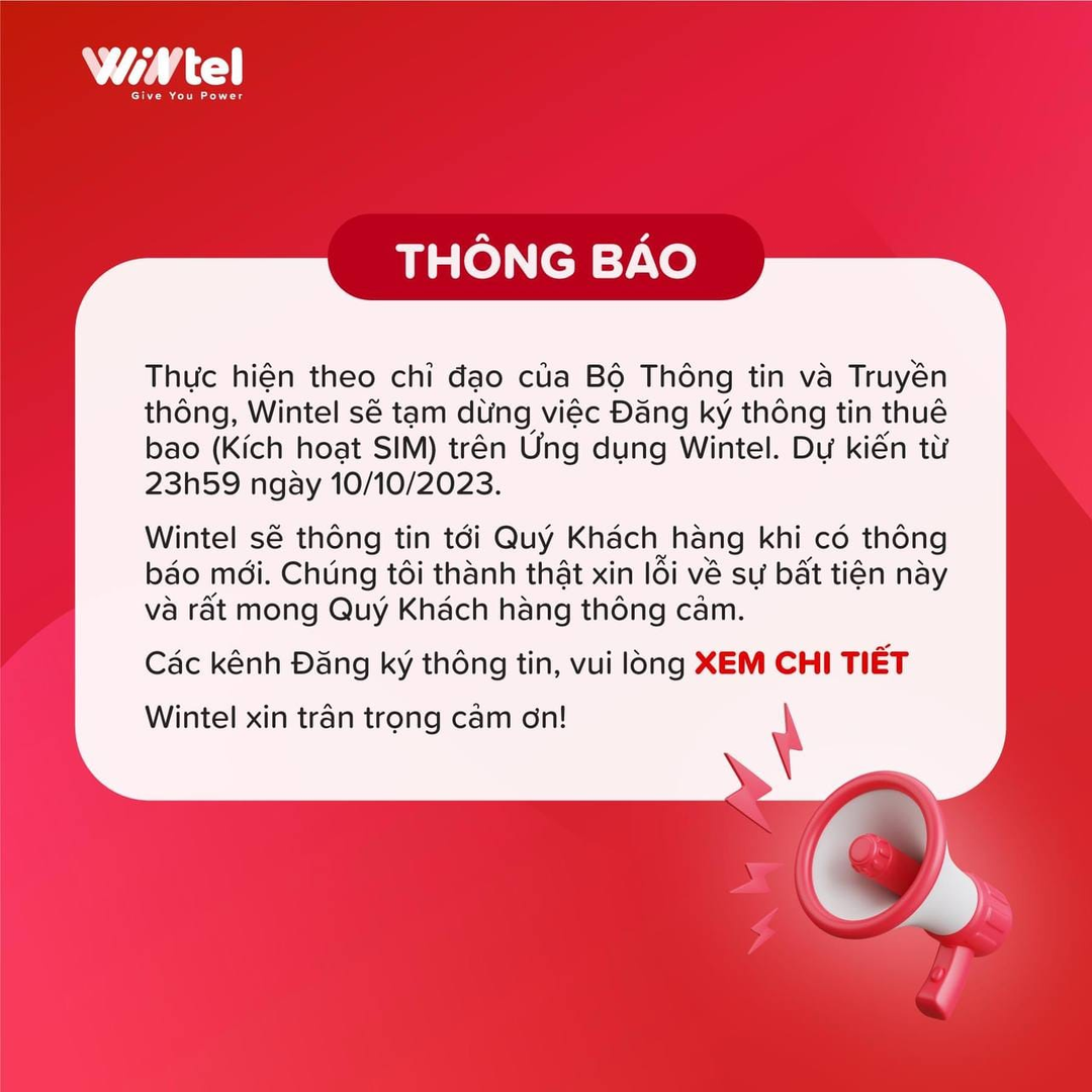 Dẹp loạn SIM rác, Wintel, iTel đồng loạt dừng kích hoạt thuê bao qua app