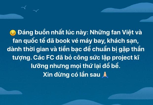 Dân mạng sững sờ, fan K-Pop bàng hoàng khi loạt nghệ sĩ thông báo rút khỏi show ca nhạc tại SVĐ Mỹ Đình