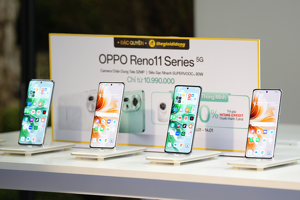 Thế Giới Di Động mở bán đặc quyền Oppo Reno11 series