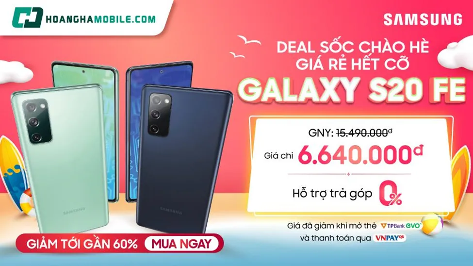 Samsung Galaxy S20 FE bản Snapdragon 865 bất ngờ giảm giá gần 60%, chỉ còn 7,5 triệu đồng