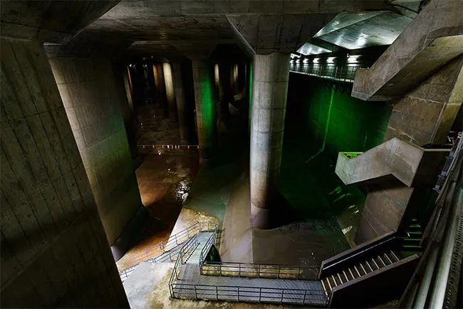 “Thánh đường ngầm” chống lũ lụt của Tokyo khủng cỡ nào?