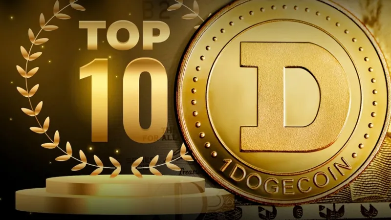 DOGE lọt vào danh sách top 10 theo khối lượng giao dịch