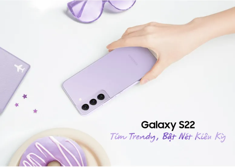 Galaxy S22 Bora Purple bán độc quyền tại FPT Shop, ưu đãi đến 6,29 triệu cho khách đặt trước