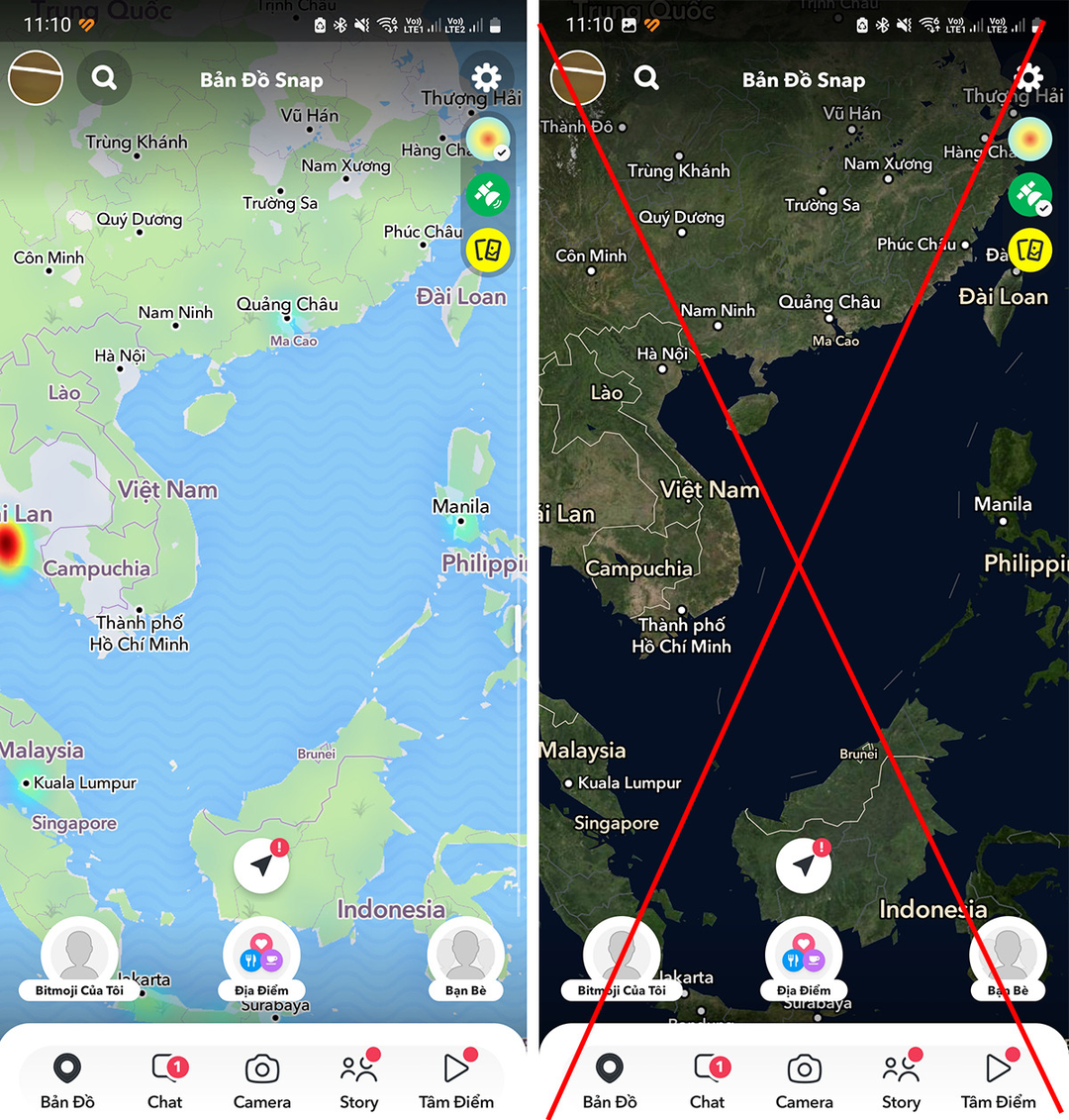 Ứng dụng Snapchat xuất hiện đường lưỡi bò, người dùng Việt phẫn nộ