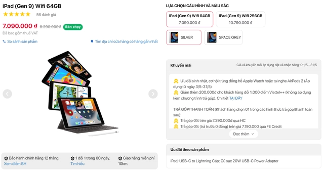 Chiếc iPad bán chạy nhất Việt Nam vừa bị Apple khai tử