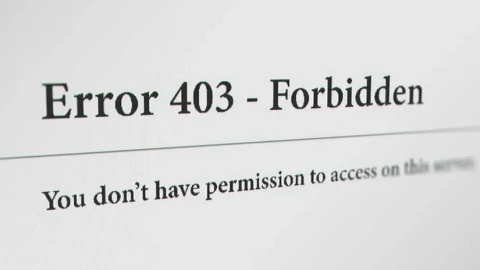 Giải mã lỗi 403 Forbidden: Tại sao bạn không thể truy cập và cách xử lý