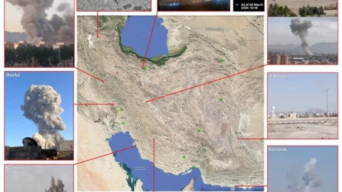 Những căn cứ không quân của Iran đã bị Israel tấn công đến 9/3/2026