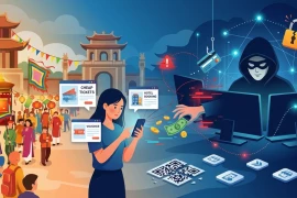 Cảnh báo chiêu trò lừa đảo trực tuyến nở rộ dịp lễ hội đầu năm