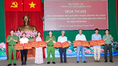 Từ ngày 16/3, tăng tiền thưởng với người có công phá án, chống tội phạm