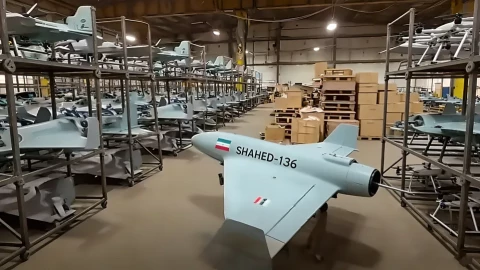 Iran vừa công bố lô máy bay không người lái Shahed-136 mới từ kho vũ khí ngầm, với hàng ngàn chiếc được xếp hàng để kiểm tra!