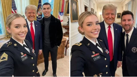 Dùng AI tạo ra nữ quân nhân Mỹ sát cánh cùng ông Trump, CR7, Messi, "lừa" được tới hơn 1 triệu người theo dõi