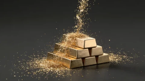 Giá vàng giao ngay giảm hơn 4,5% trong phiên giao dịch, xóa sạch mọi mức tăng dự kiến cho năm 2026