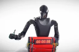 Robot hình người có vũ trang xuất hiện trên chiến trường Nga-Ukraine