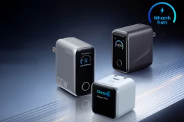 Anker ra mắt loạt củ sạc tích hợp màn hình thông minh tại Việt Nam: nhiều loại công suất từ 45W đến 160W, đáp ứng đa dạng nhu cầu