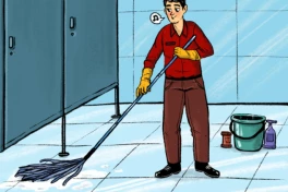 Nhà vệ sinh công cộng luôn có 1 khe trống ở dưới và trên để làm gì?