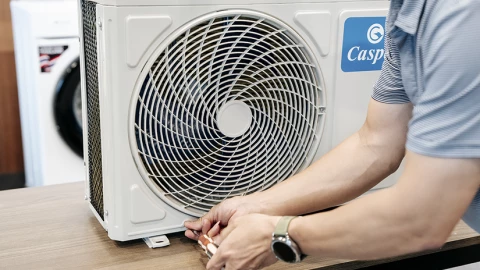 Mổ điều hòa Casper phát hiện máy nén Panasonic nằm bên trong