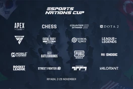 Esports Nations Cup 2026 công bố 16 bộ môn thi đấu chính thức, 100.000 game thủ tham gia