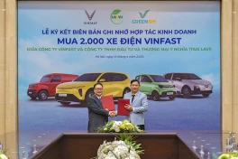 Hãng taxi truyền thống mua 2.000 xe VinFast, đồng loạt đổi sang xe thuần điện
