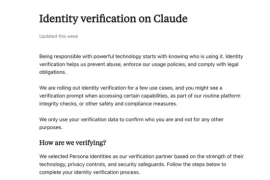 Claude siết xác minh danh tính: người dùng phản ứng mạnh