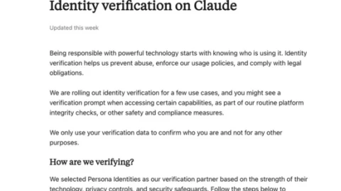 Claude siết xác minh danh tính: người dùng phản ứng mạnh
