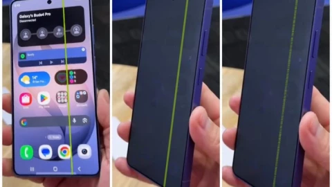 Điểm nghi vấn trên video Galaxy S26 Ultra bị sọc màn hình xanh