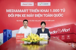 MediaMart lắp 1.000 tủ đổi pin xe điện ngay trong tháng 5/2026