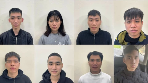 Ninh Bình: Khởi tố 8 đối tượng chuyên rửa tiền cho các tổ chức lừa đảo ở Campuchia