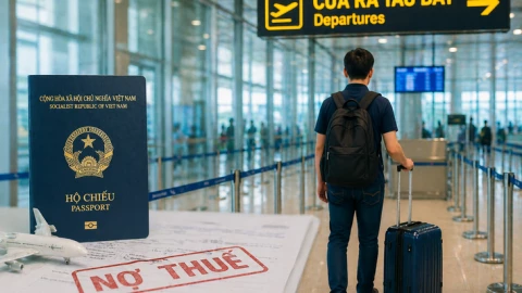 Nợ thuế 1 triệu đồng cũng có thể bị hoãn xuất cảnh