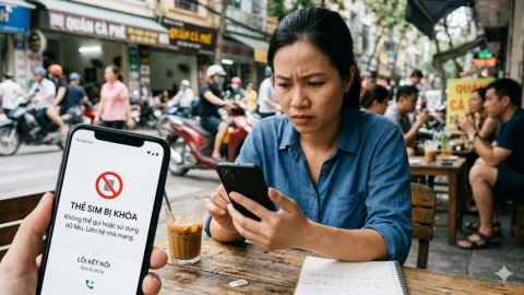 Người dùng Việt Nam có thể bị khóa SIM nếu chưa xác thực thông tin